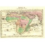 Richard Turner Africa Attractive miniature English map of Africa that was used in schools.The map