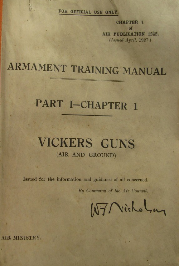 Air Ministry Armament Training Manual for the Royal Air Force 1 volume. 1927 Edition containing 12 - Image 2 of 4