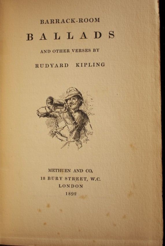Rudyard Kipling Barrack-Room Ballads (1892) & The Five Nations (1903) - 2 x first editions of - Image 3 of 4
