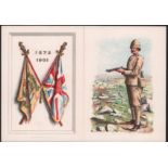 Anglo Boer War Ephemera XMAS GREETING FROM THE BUFFS Small greeting card (90 x130mm) with armorial