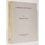 Bleek (Dorothea F.) A BUSHMAN DICTIONARY 773 pages, grey printed card wrappers - paperback, a very