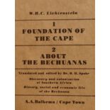 Lichtenstein, W.H.C. Foundation of the Cape / About the Bechuanas, Being a History of the