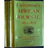 Schapera (I.) LIVINGSTONE'S AFRICAN JOURNAL 1853 - 1856 Inscribed by author to Frank and Edna