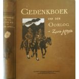 Andriessen, W F Gedenkboek van den Oorlog in Zuid-Afrika (1904) Tan cloth-boards, gilt and black