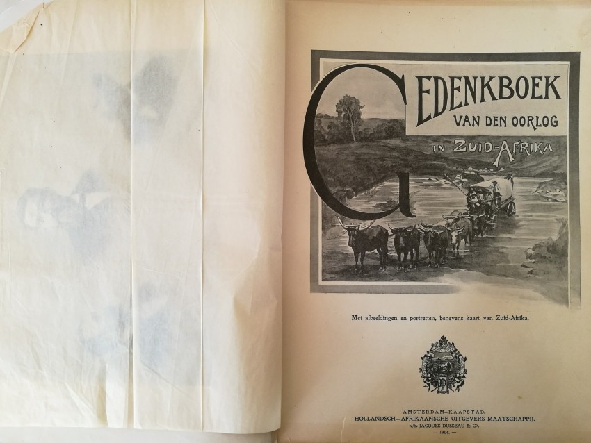 Andriessen, W F Gedenkboek van den Oorlog in Zuid-Afrika (1904) Tan cloth-boards, gilt and black - Image 3 of 4