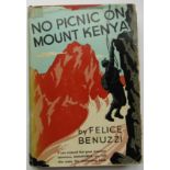 Felice Benuzzi No Picnic on Mount Kenya 1 Volume. Second printing of the American edition. Dust