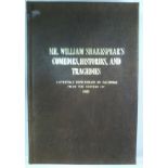 William Shakespeare Mr. Shakespear's Comedies, Histories and Tragedies. Mr. William Shakespear's