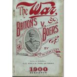 T.W. Comyns THE WAR: BRITONS V. BOERS Exceedingly rare paperback booklet on the Boer War by an