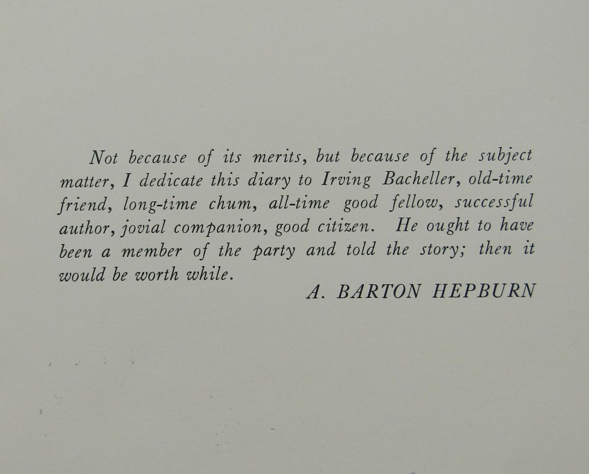 A. Barton Hepburn The Story of an Outing 1 volume. First edition 1913. Very scarce. https://en. - Image 4 of 4