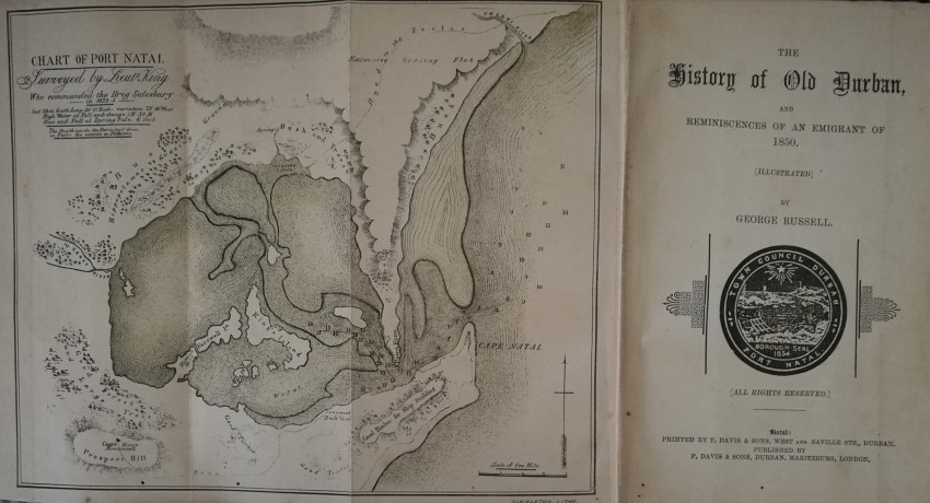 Russell, George The History of Old Durban. And Reminiscences of an Emigrant of 1850 [1899] The - Image 2 of 4