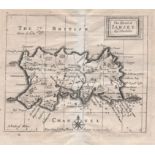 John Seller The Island of Jarsey [Jersey] This is a scarce 1695 miniature map of the island of