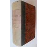 Jules Bonnet Lettres de Jean Calvin Half cloth and marbled boards with title on paper on spine.