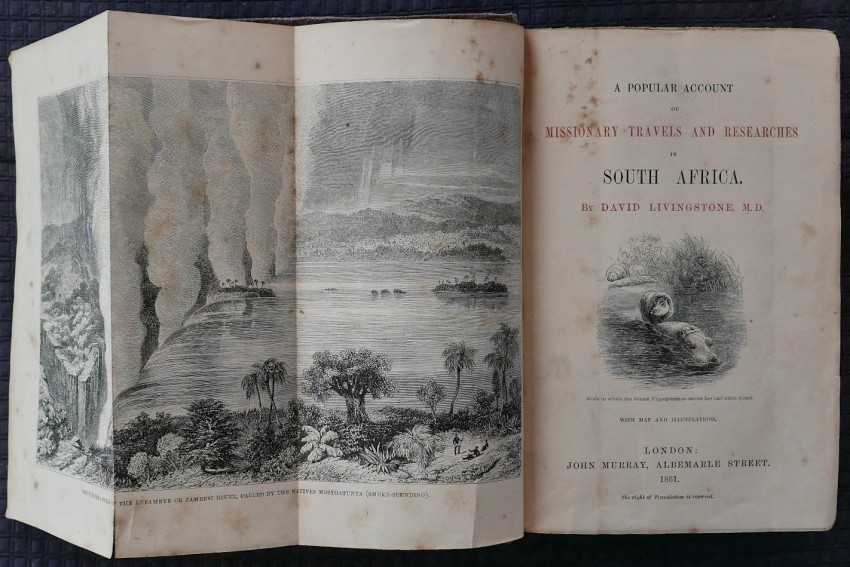 Livingstone (David) LIVINGSTONE'S SOUTH AFRICAix plus 436pp. Original cloth hardcover with faded - Image 4 of 4