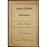 An Observer South African Balloons - A Skit on the Boom (Very early Johannesburg printing, 1895)