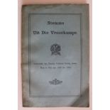 [Postma (Magdalene Margarietha) Editor: STEMME UIT DIE VROUEKAMPE110 pages, original blue paper