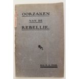 H S Webb Oorzaken van de Rebellie112 pages and stapled on spine. Grey card wrappers worn on spine.