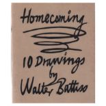 Battiss (Walter) HOME-COMING, Ten Drawings by Walter Battis. (Presentation copy)Unpaginated -