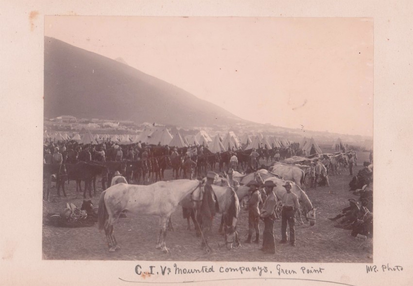 Photograph Album ANGLO BOER WAR22 sepia toned photographs depicting various scenes in Cape Town - Image 3 of 4