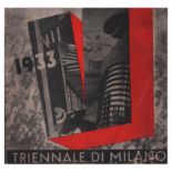 Brochure. TRIENNALE DI MILANOMaggio – 31 Ottobre 1933-11 unpaginated, [24 pages] numerous black