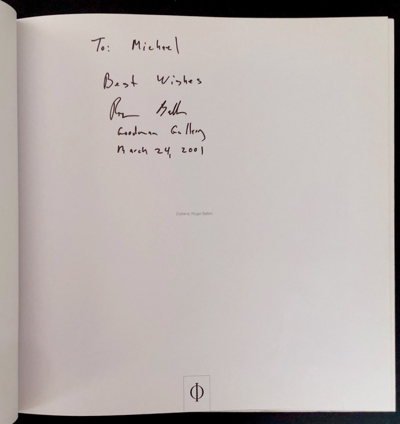 Roger Ballen OUTLAND - INSCRIBED COPYThe first edition of this title, by this internationally