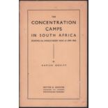 Devitt (Napier) THE CONCENTRATION CAMPS IN SOUTH AFRICA60 pages, cream paper wrappers, worn on the