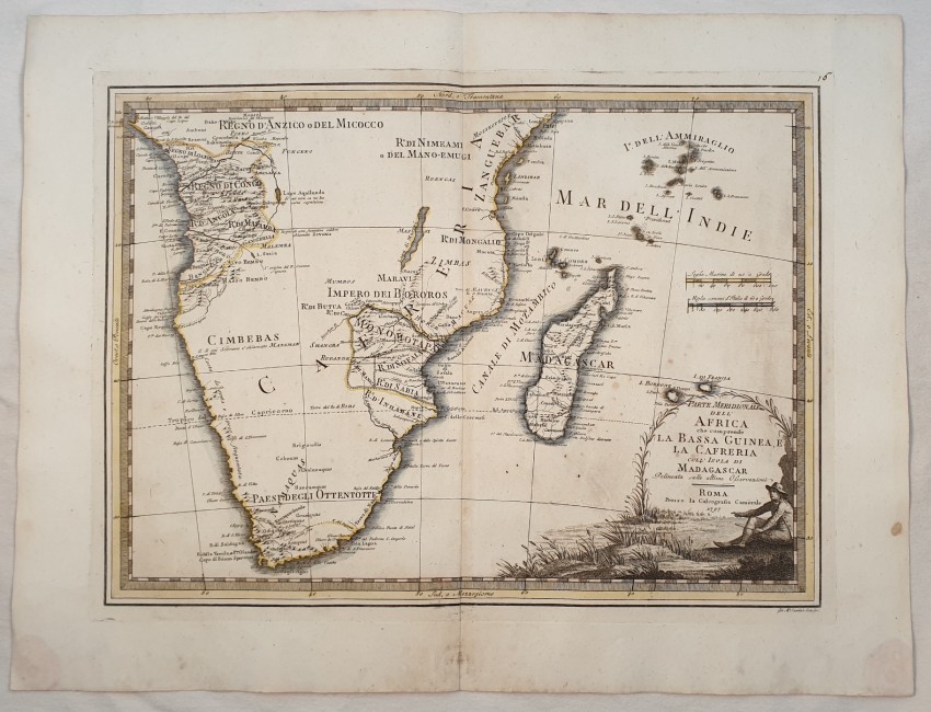 Cassini Giovanni Maria (1745-1824) Parte Meridionale dell'Africa che comprende la Bassa Guinea la - Image 2 of 4