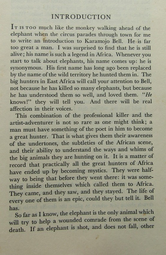 W. D. M. Bell Karamojo Safari1 volume. Scarce first [London] edition 1949. Green cloth covers. Red - Image 3 of 4