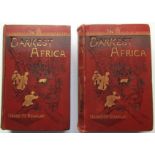 Henry M. Stanley In Darkest Africa2 Volumes. First edition set 1890. The two large fold-out maps are