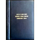 Cape of Good Hope PUBLIC SERVICE COMMISSION REPORTS 1904-6 (Reports #1-10, signed by Sir Thomas