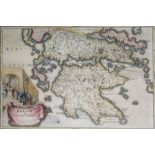 Cellarius Hellas siue Graecia PropriaMap of the southern part of Greece in Antiquity with a