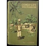 Rev. John H. Weeks Congo Life and Folklore (1911)Publisher's green pictorial cloth binding. 28 black