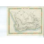 John Tallis Cape ColonyThis map with the attractive border is from one of the last decorative
