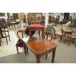 Victorian table and four chairs