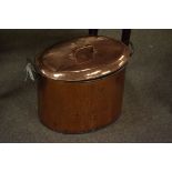 Copper covered pot
