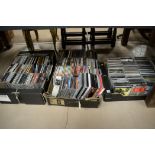 Three boxes of CDs