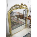 19th Century gilt overmantel mirror
