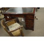 Modern pedestal desk and chair