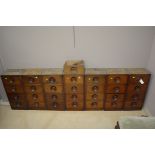 19th Century apothocary drawers