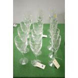 Waterford wine and champagne glasses