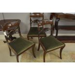Three regency chairs