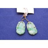 Jade earrings