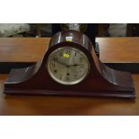 Mahogany cased mantel clock