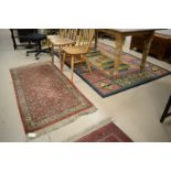 Two modern rugs