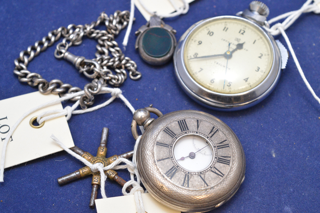 Pocket watches, chain and pendant