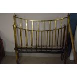 Edwardian brass double bed