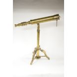 Reproduction table top telescope on stand