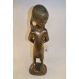 Bronze resin figure of a Dutch girl