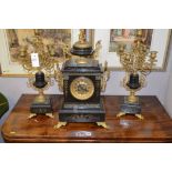 Clock garniture set