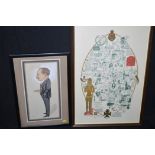 20th Century British school watercolour and print