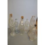 Six decanters